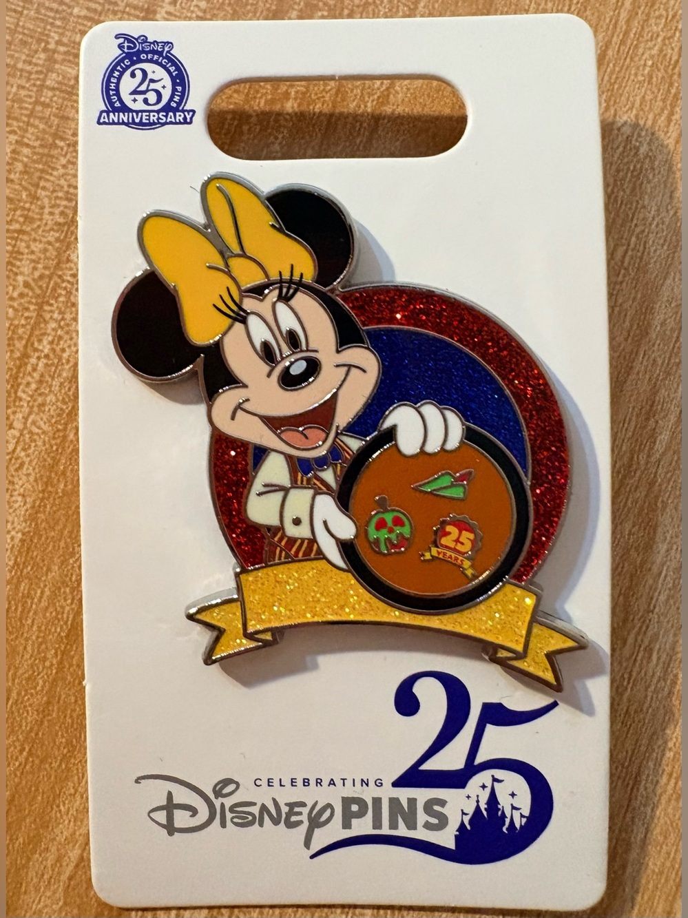 Disney Celebrating 25 Years Pin Minnie Mouse 25th Anniversary Pin Trading 2025